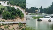 Southeast Texas Flash Flooding Forces Road Closures as Heavy Rain Continues Across the Region
