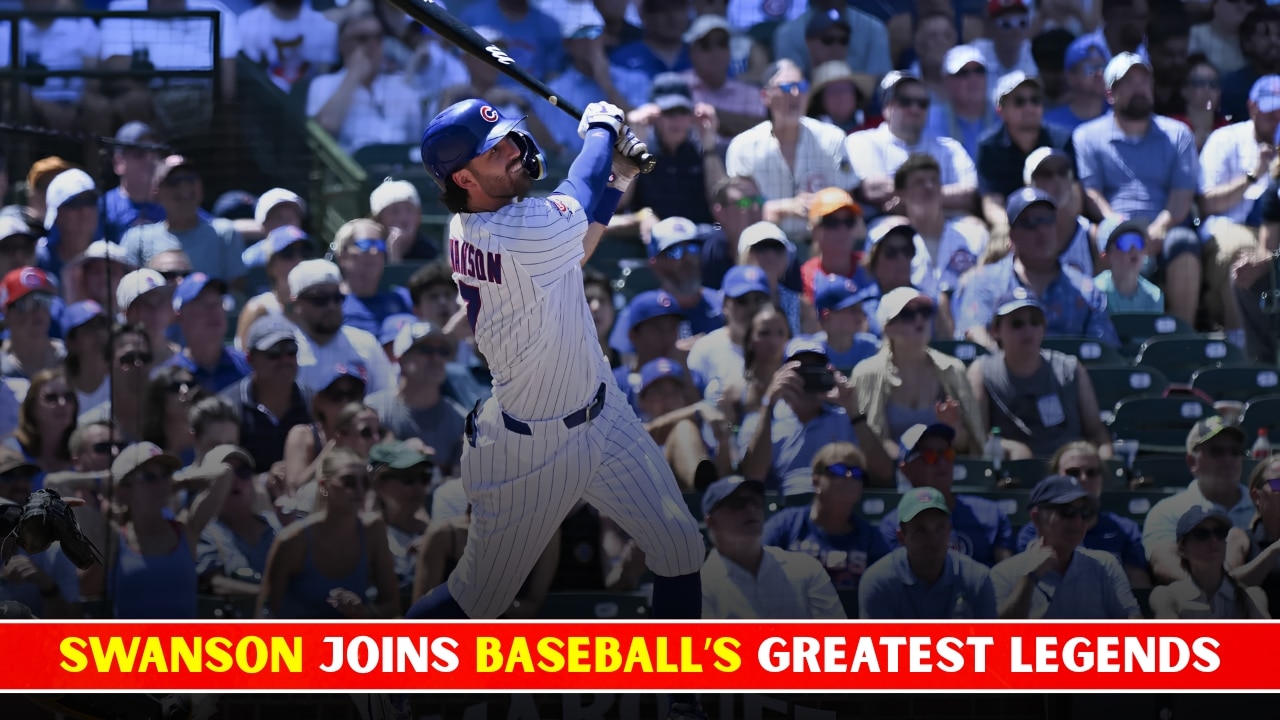 Dansby Swanson Makes Baseball History With Legends Like Lou Gehrig and Joe DiMaggio Dansby Swanson Makes Baseball History With Legends Like Lou Gehrig and Joe DiMaggio
