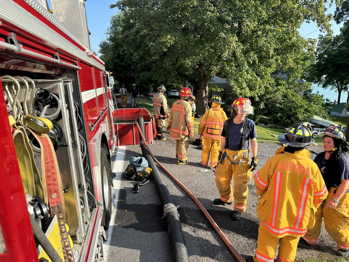 Crews contain Route 90 house fire north of Aurora Crews contain Route 90 house fire north of Aurora