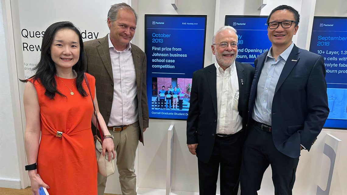 Cornell-founded battery company Factorial Energy debuts on Nasdaq Cornell-founded battery company Factorial Energy debuts on Nasdaq
