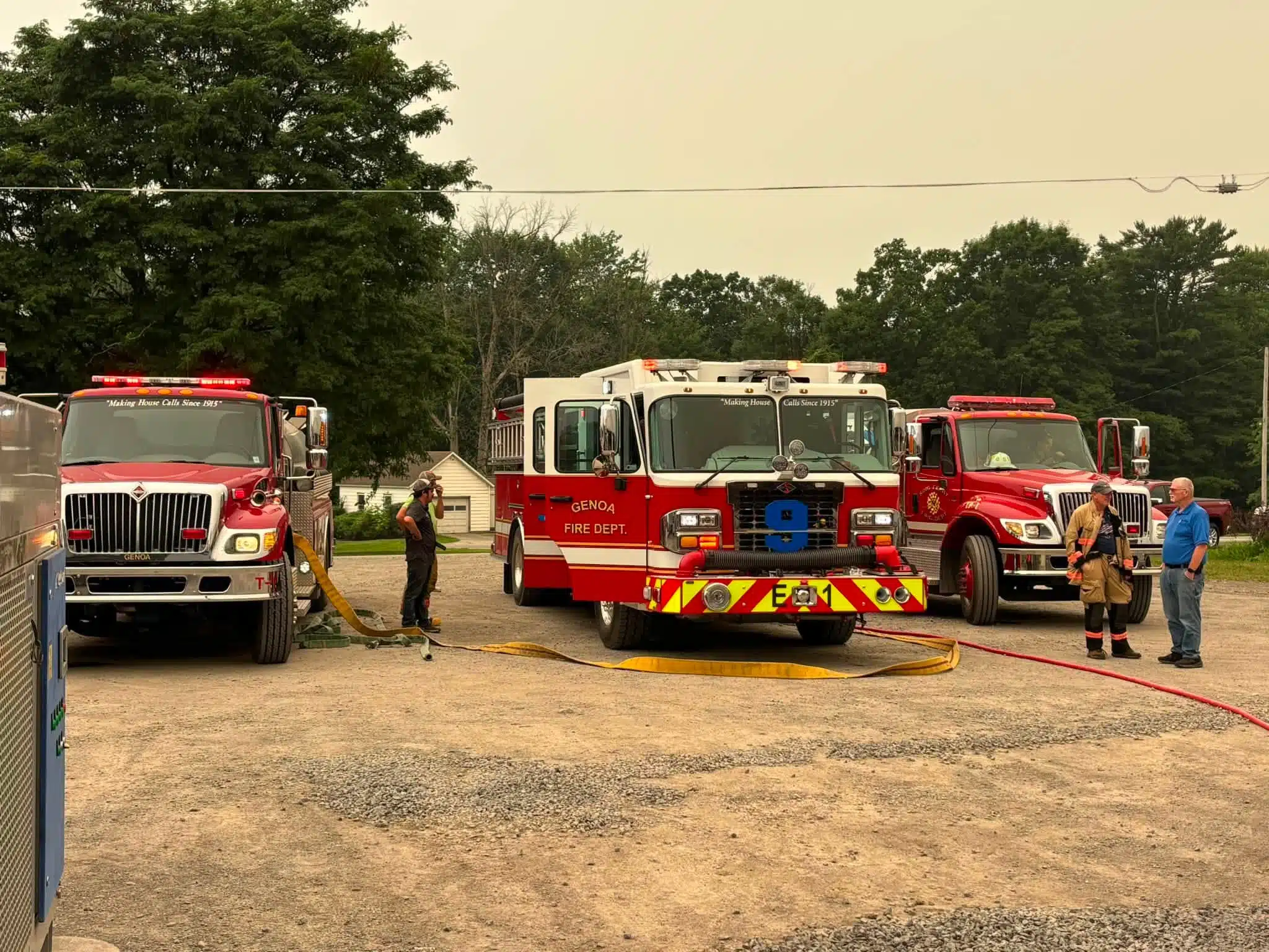 Employees help contain fire at Genoa dairy facility Employees help contain fire at Genoa dairy facility