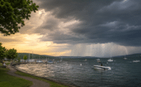 Slightly cooler, but storms and rain threaten holiday weekend