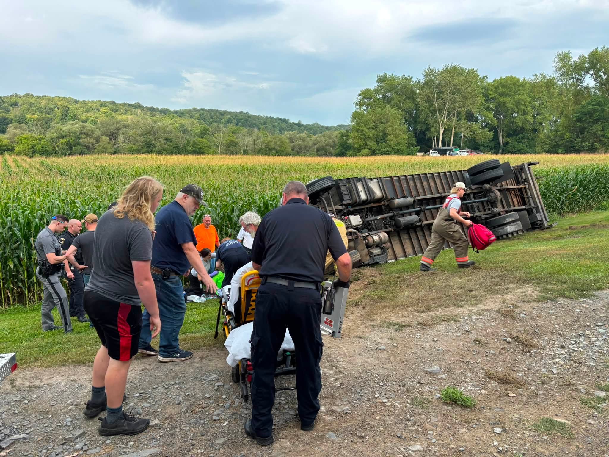 Driver taken to Upstate after truck rollover on Route 34 in Genoa Driver taken to Upstate after truck rollover on Route 34 in Genoa
