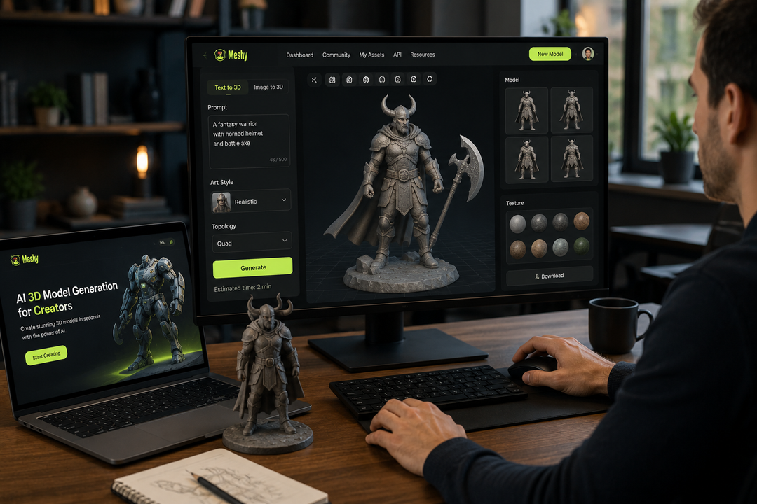 Meshy AI: The AI 3D Model Generation Platform That Transforming Creative Workflows