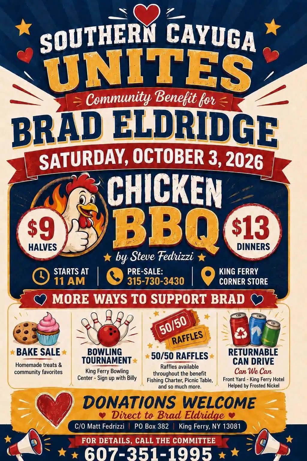 Southern Cayuga community benefit planned for Brad Eldridge Southern Cayuga community benefit planned for Brad Eldridge