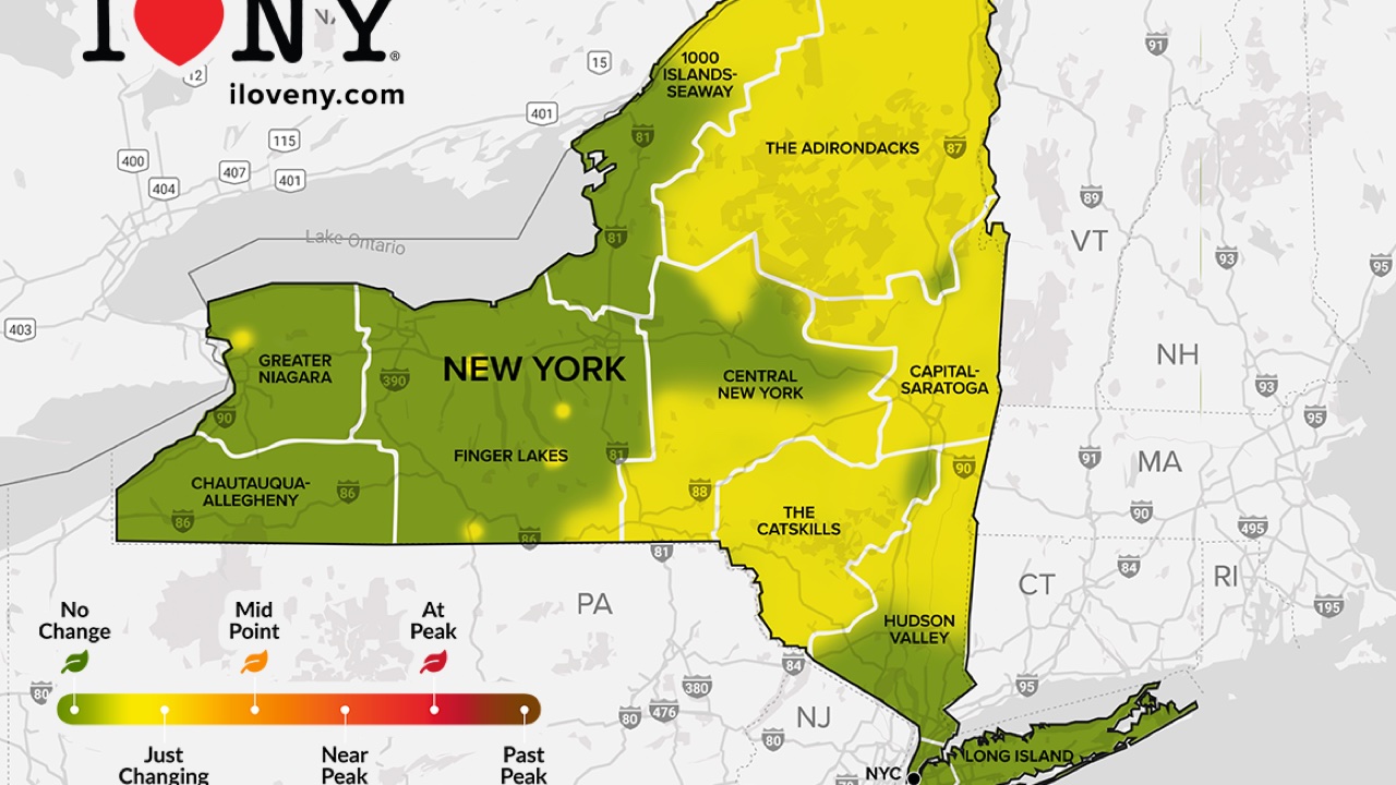 Fall colors emerge across Finger Lakes and Central New York: Where leaves are changing now