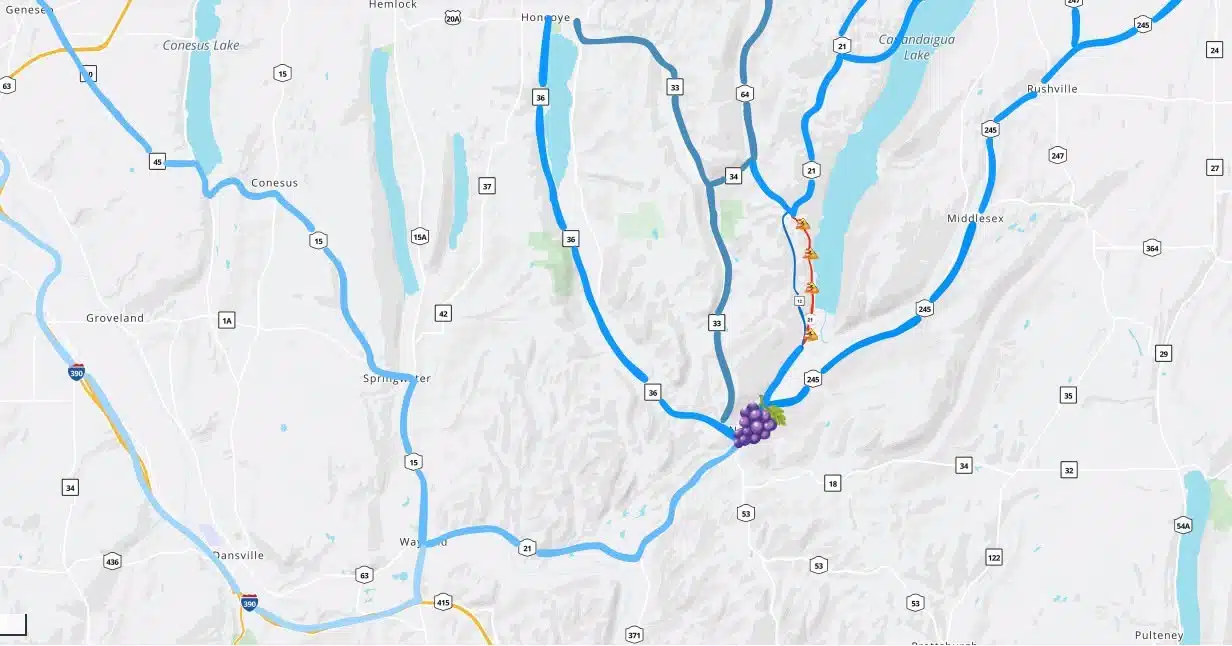 Route 21 closure expected to complicate traffic for Naples Grape Festival this weekend Route 21 closure expected to complicate traffic for Naples Grape Festival this weekend