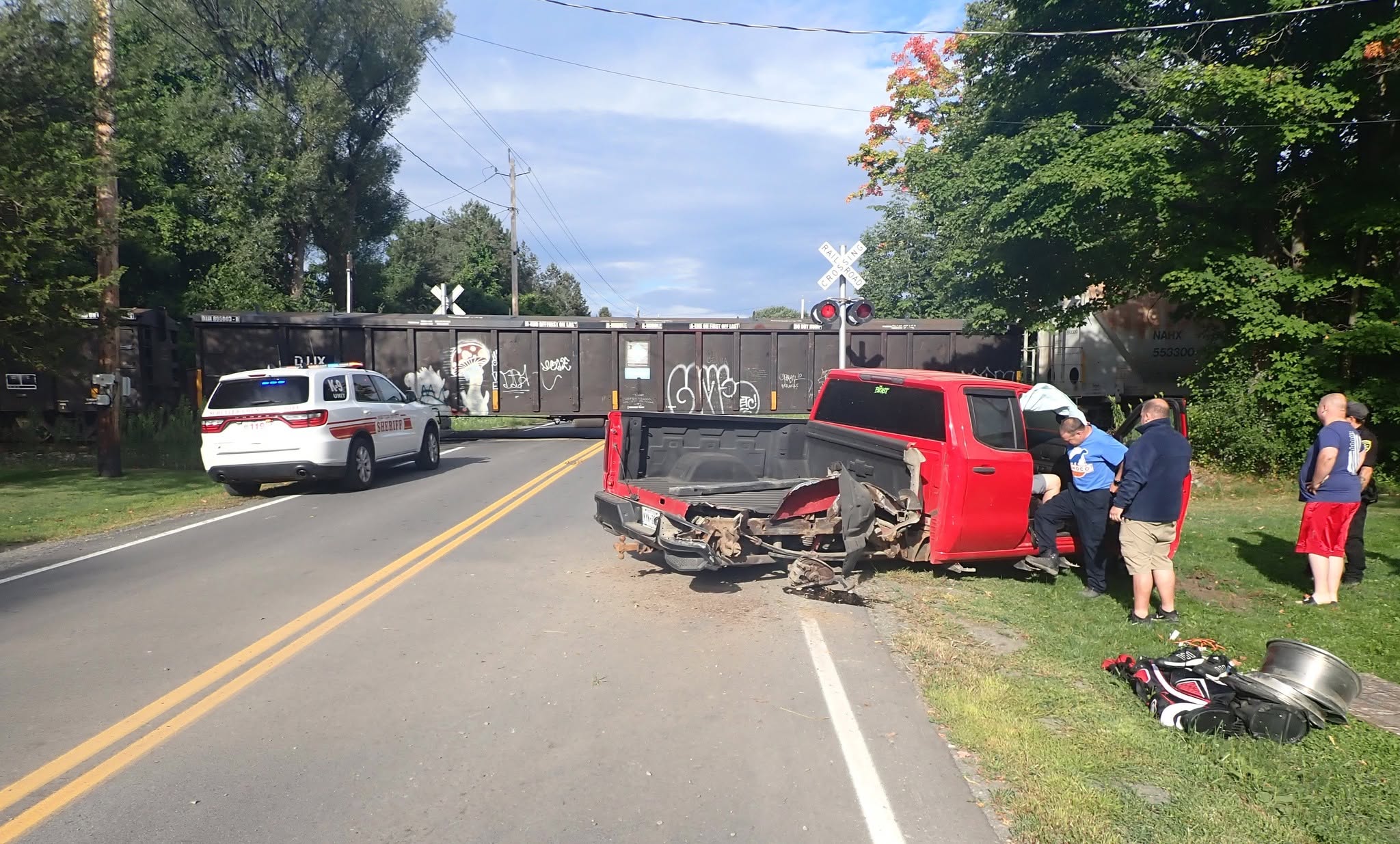 Two injured after vehicle struck by train in Schuyler County Two injured after vehicle struck by train in Schuyler County
