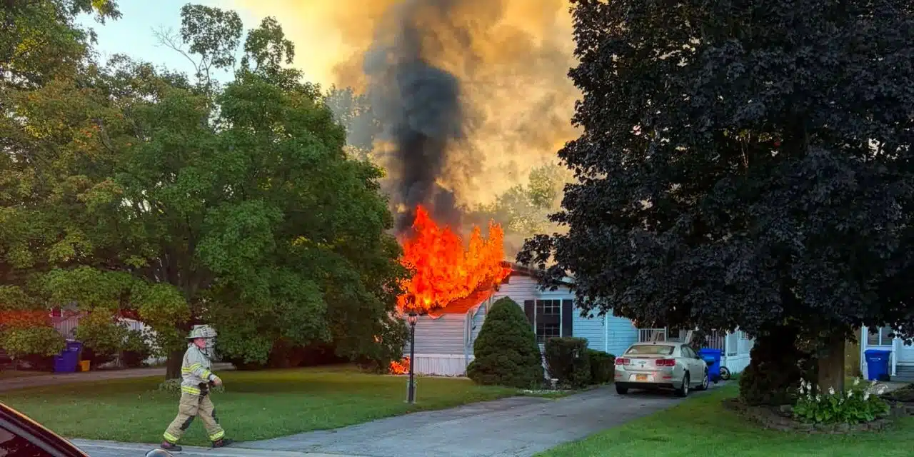 Victor firefighters battle second house fire in three days Victor firefighters battle second house fire in three days