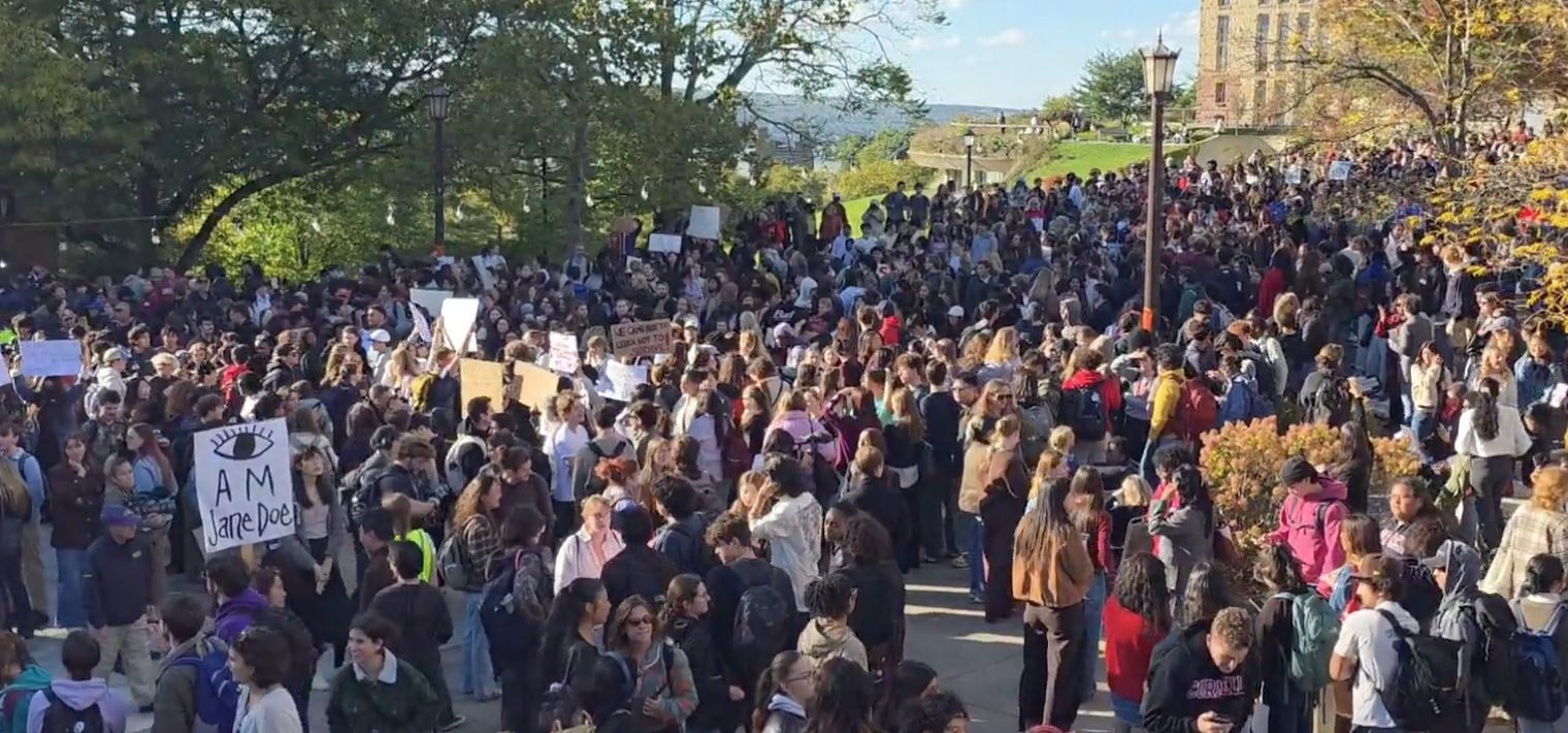 Hundreds march at Cornell demanding sexual assault reforms amid Cornell Seven investigation (video) Hundreds march at Cornell demanding sexual assault reforms amid Cornell Seven investigation (video)