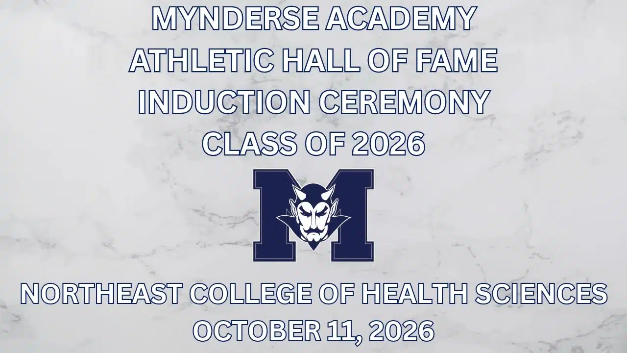 LIVE AT 5:45: Mynderse Academy Athletic Hall of Fame Class of 2026 Induction Ceremony (webcast)